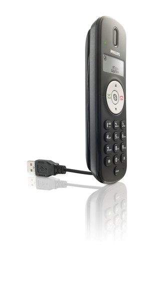 Philips VOIP1511B/55 Проводная телефонная трубка ЖК Черный IP-телефон