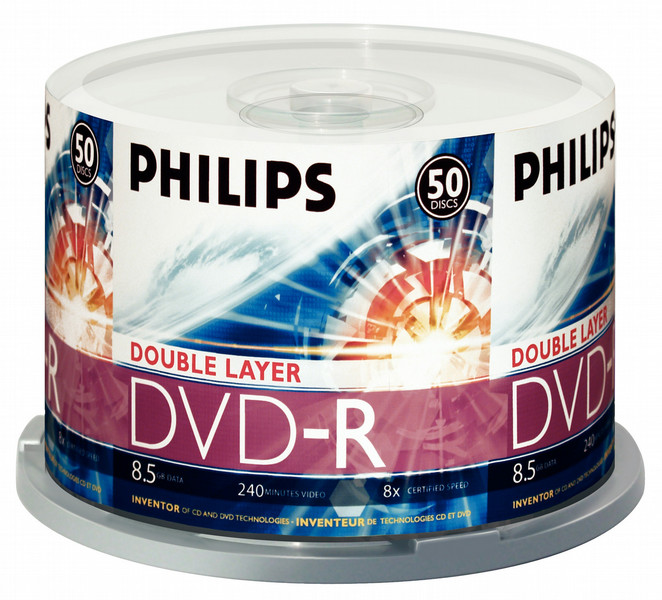 Philips DM8S8B50F 8.5GB/240min 8x Double layer DVD-R