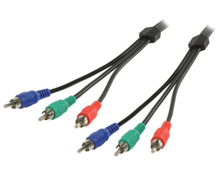 Valueline 3m 3xRCA m/m 3м 3 x RCA 3 x RCA Черный компонентный (YPbPr) видео кабель
