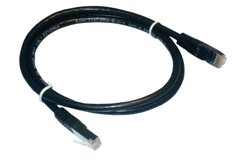 MCL FCC5EBM-0.5M/N 0.5м F/UTP (FTP) Черный сетевой кабель