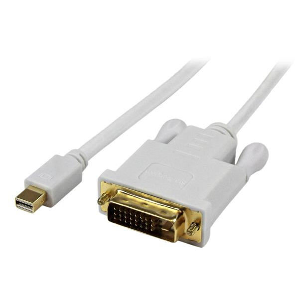 StarTech.com MDP2DVIMM3WS 0.9м Mini DisplayPort DVI-D Белый адаптер для видео кабеля
