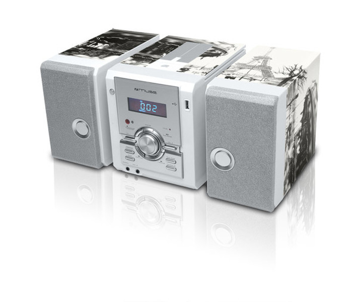 Muse M-33 OP Micro-Set 2W Grau, Silber Home-Stereoanlage