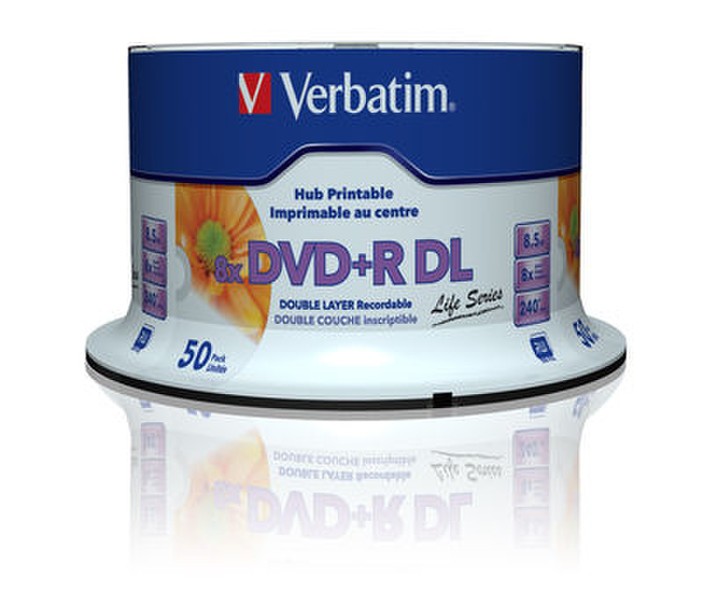 Verbatim 97693 8.5GB DVD+R DL 50Stück(e) DVD-Rohling