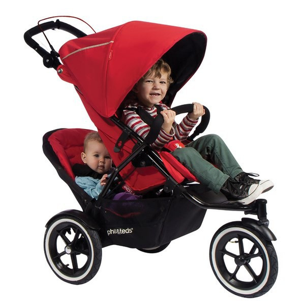 phil&teds Navigator Duo Tandem stroller 2место(а) Красный
