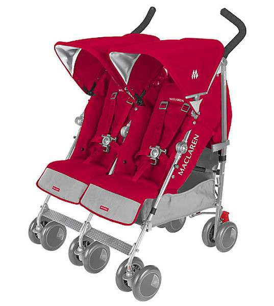 Maclaren Twin Techno Side-by-side stroller 2Sitz(e) Rot