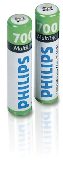 Philips MultiLife R03B2B70 AAA 700 mAh Nickel-Metal Hydride Rechargeable accu