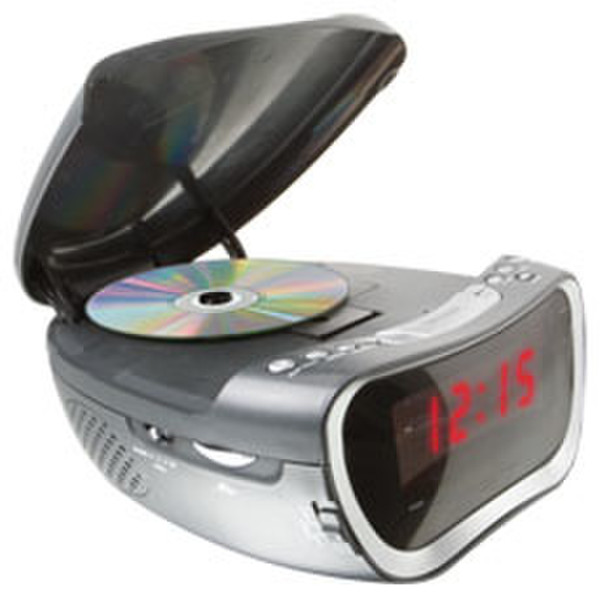 GPX CC312B Digital Silver CD radio