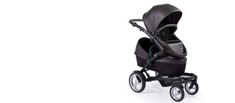 mima Kobi Toddler + Baby Tandem stroller 2Sitz(e) Schwarz, Schokolade