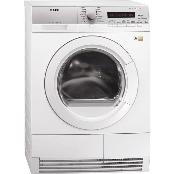 AEG T76480IH2 freestanding Front-load 8kg A+ White tumble dryer