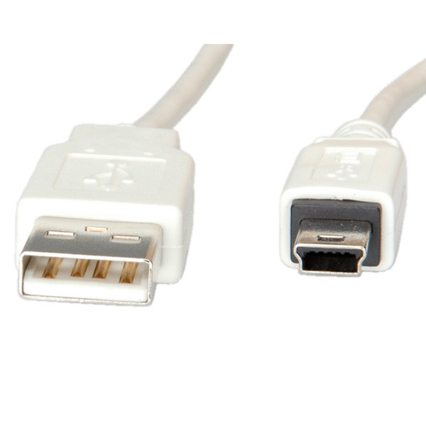 Rotronic USB 2.0 Cable, Type A - 5-Pin Mini 0.8 m