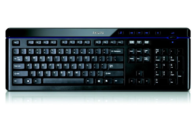 Philips SPT5701BC/97 Беспроводной RF Черный клавиатура