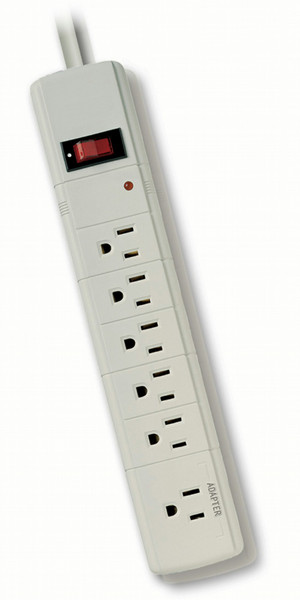 Philips SPP3366WA Home entertainment 6 outlets Surge protector