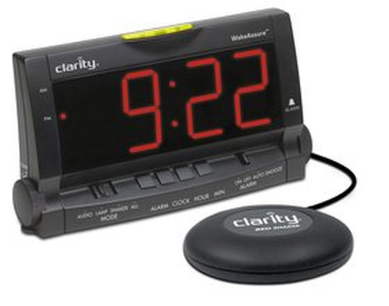 Clarity 00600.000 Digital alarm clock Black alarm clock
