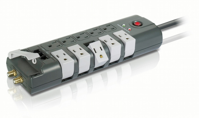 Philips SPP3113WA Rotating outlets 10 outlets Surge protector