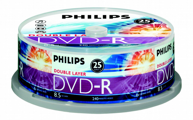 Philips DM8S8B25F 8.5GB/240min 8x Double layer DVD-R