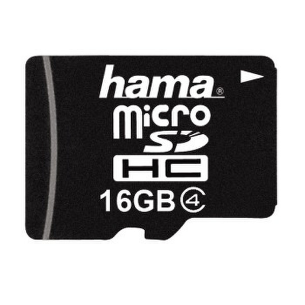 Hama microSDHC 16GB 16ГБ MicroSDHC Class 4 карта памяти