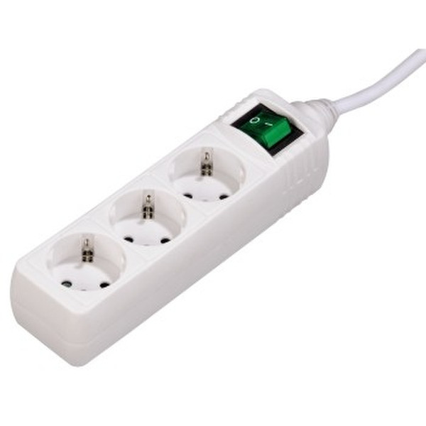 Hama 00111953 3AC outlet(s) 230V 1.4m White surge protector