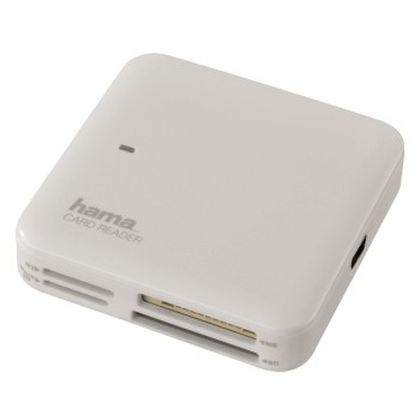 Hama 00053241 USB 2.0 White card reader