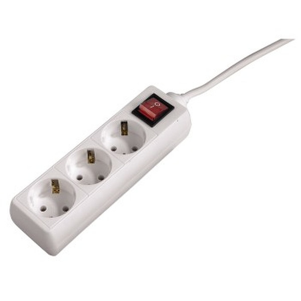 Hama 00121905 3AC outlet(s) 230V 3m Weiß Spannungsschutz