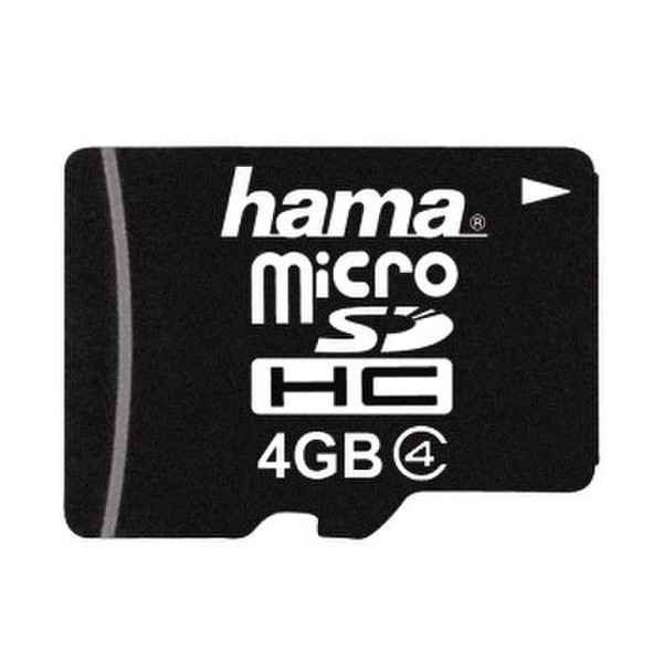 Hama microSDHC 4GB 4ГБ MicroSDHC Class 4 карта памяти