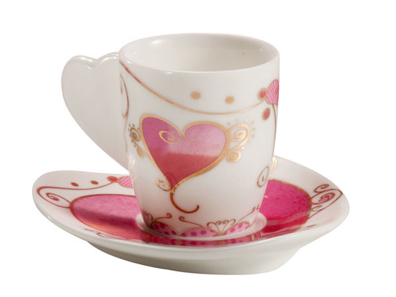 BRANDANI 55096 Gold,Pink,White 2pc(s) cup/mug
