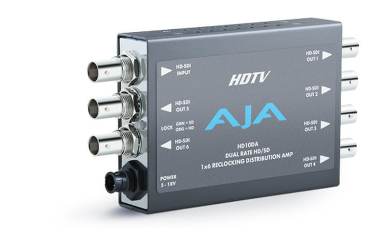 AJA HD10DA Grey,Stainless steel signal converter