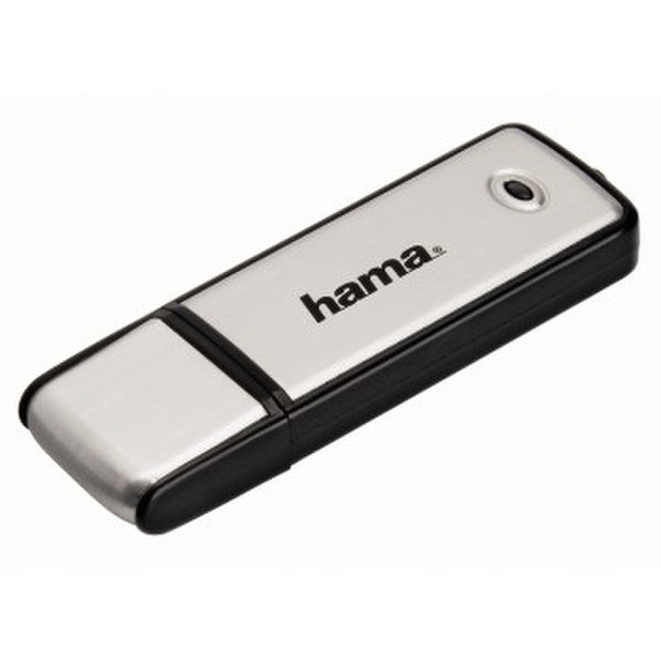 Hama Fancy 64ГБ USB 2.0 Тип -A Черный, Cеребряный USB флеш накопитель
