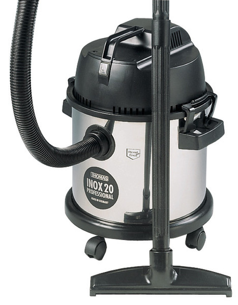 Thomas INOX 20 Professional Zylinder-Vakuum 1600W Schwarz, Edelstahl