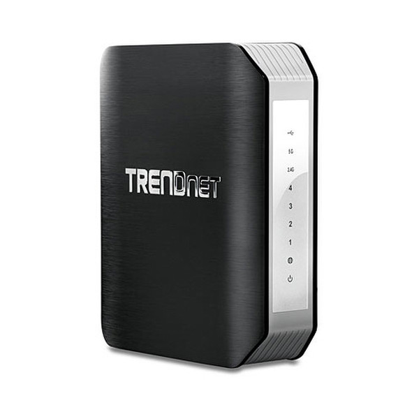 Trendnet TEW-818DRU Dual-band (2.4 GHz / 5 GHz) Gigabit Ethernet Черный, Cеребряный