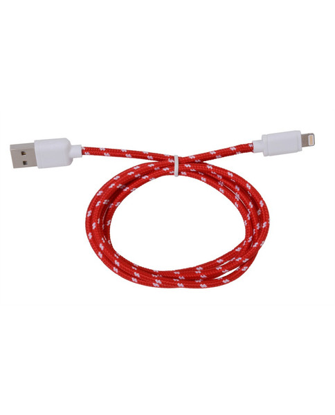 PC Treasures 09360 0.9м USB A Lightning Красный кабель USB