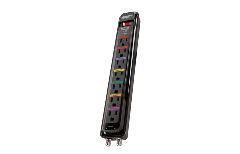 Monster Cable PowerCenter AV 625 7AC outlet(s) Black surge protector