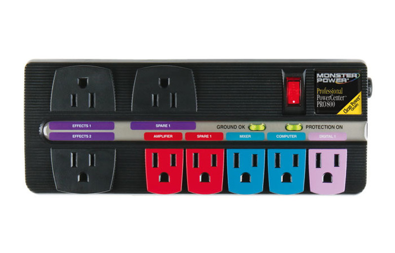 Monster Cable PRO 800 8AC outlet(s) Black surge protector