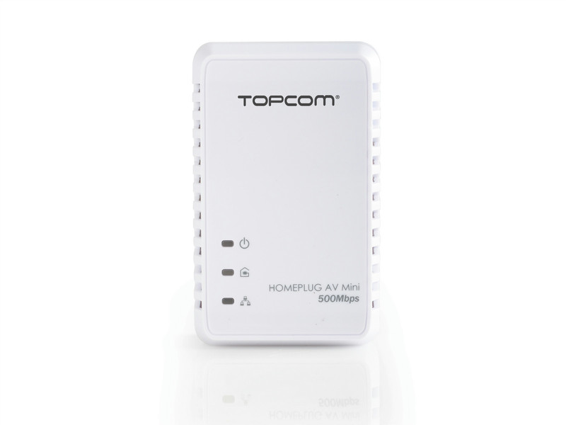 Topcom NS-6700 500Мбит/с Подключение Ethernet Белый 2шт PowerLine network adapter