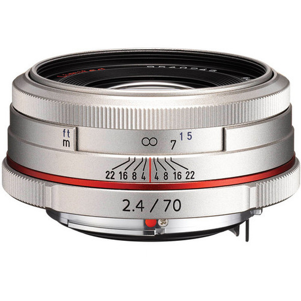 Pentax HD DA 70mm F2.4 Limited SLR Telephoto lens Silver