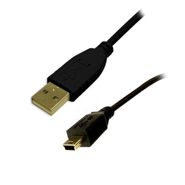 Unirise USB 2.0 A / mini B 3ft
