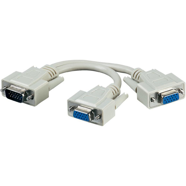 Unirise SVGA-SPLITMFF Cable splitter Black cable splitter/combiner