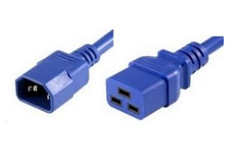 Unirise 4ft. C14 - C19 15A, 250V 1.22m C14 coupler C19 coupler Blue