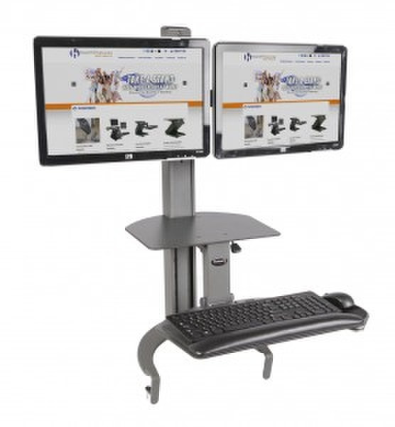 HealthPostures 6350 PC Multimedia stand Black multimedia cart/stand