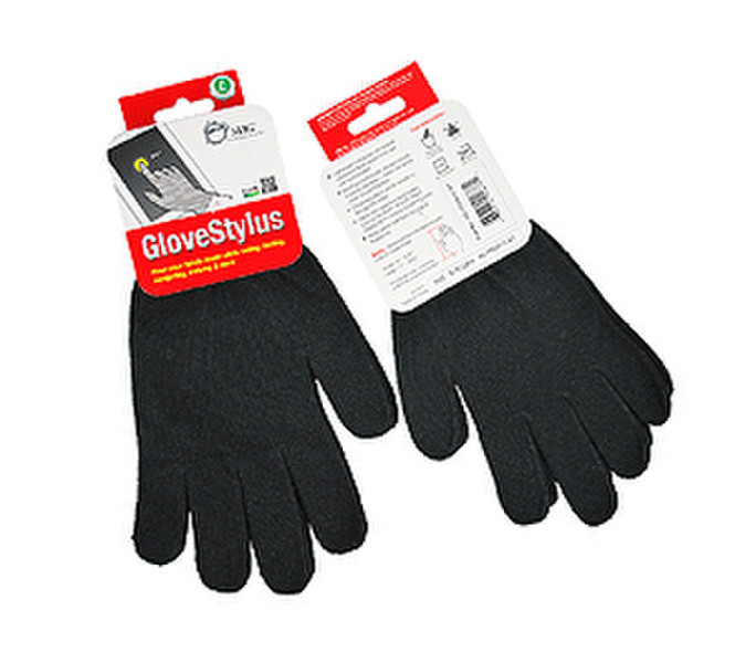 Siig AC-PD0A12-S1 Black Cotton touchscreen gloves