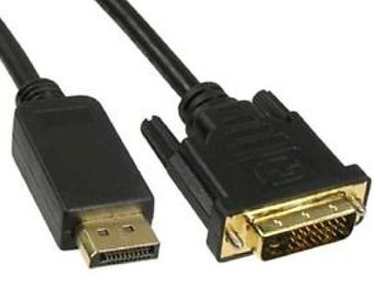 Unirise 6ft. DisplayPort - DVI-D m/m 1.82м DVI-D DisplayPort Черный адаптер для видео кабеля