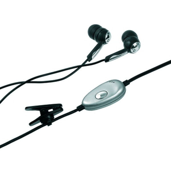 Celly BSIDE7210 Binaural im Ohr Schwarz, Silber Mobiles Headset