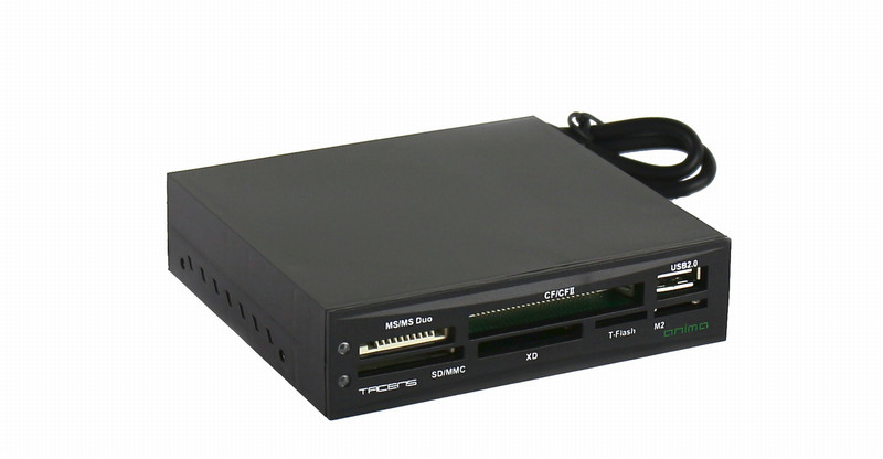 Tacens Anima ACR1 Eingebaut USB 2.0 Schwarz Kartenleser