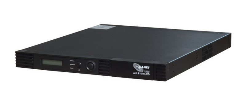 ALLNET ALL90719LCD Line-Interactive 700VA 5AC outlet(s) Rackmount Black uninterruptible power supply (UPS)