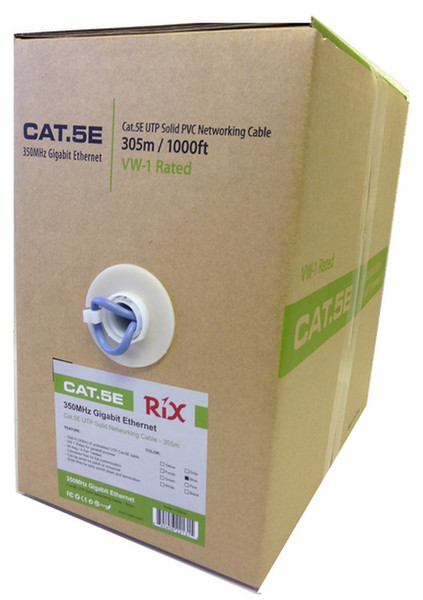 Rix Labs International 1000ft. Cat5e 350MHz UTP