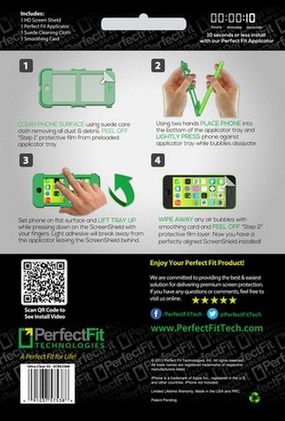 Perfect Fit Technologies SCRE5388 Bildschirmschutzfolie