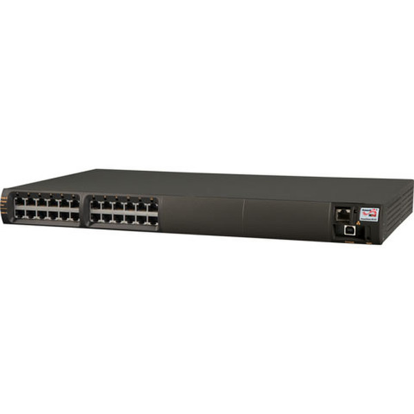 PowerDsine PD-9012G/ACDC/M Managed Gigabit Ethernet (10/100/1000) Power over Ethernet (PoE) 1U Black network switch