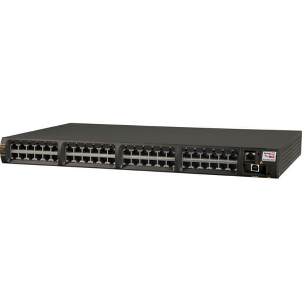 PowerDsine PD-9024G/ACDC/M/F gemanaged Gigabit Ethernet (10/100/1000) Energie Über Ethernet (PoE) Unterstützung 1U Schwarz Netzwerk-Switch