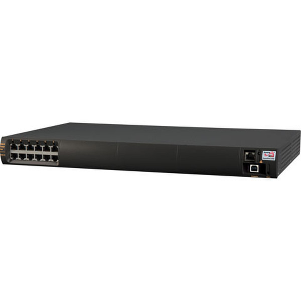 PowerDsine PD-9506G/ACDC/M Управляемый Gigabit Ethernet (10/100/1000) Power over Ethernet (PoE) 1U Черный сетевой коммутатор