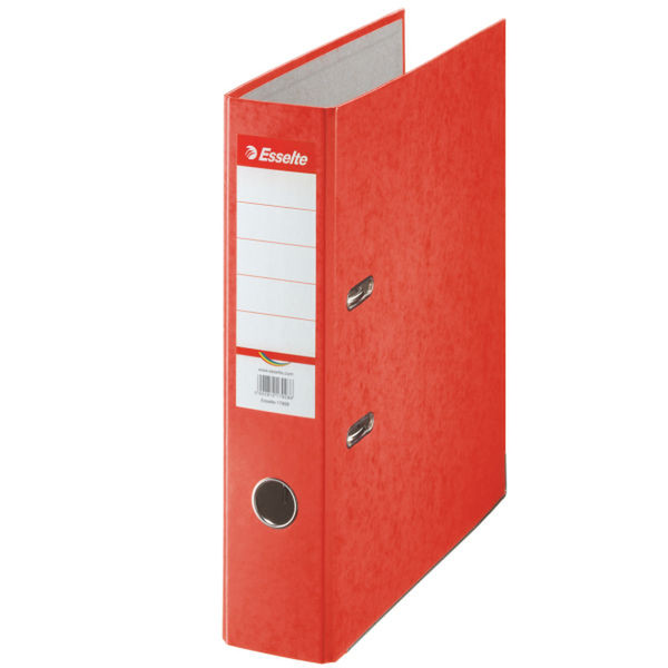 Esselte Cardboard binder Rainbow, 75mm Red folder