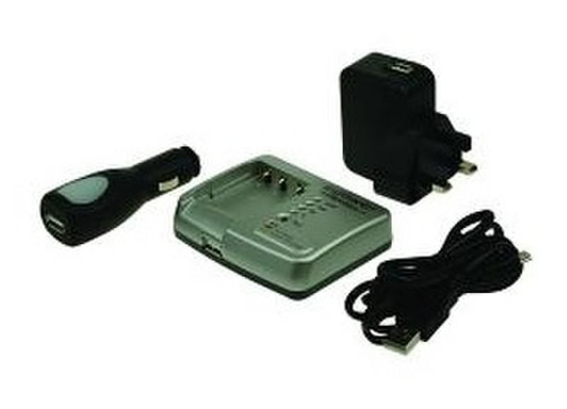 2-Power UDC0003A-UK Auto/Indoor battery charger Черный, Cеребряный зарядное устройство